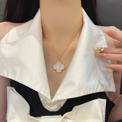 [Amore]CLOVER 25MM MOP LARGE PENDANT NECKLACE