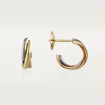 [Amore]TRINITY ON DIAMOND MINI EARRINGS