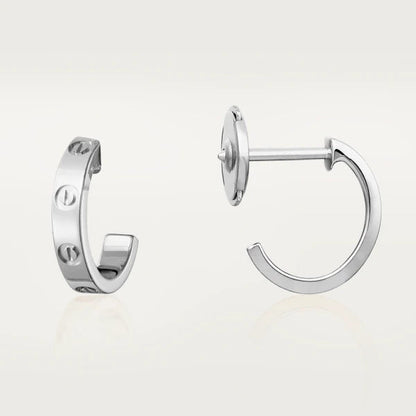[Amore]LOVE EARRINGS 2.65MM SILVER