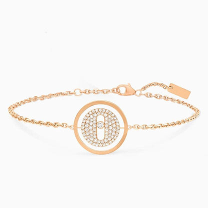 [Amore]LUCKY MOVE DIAMOND PAVED BRACELET