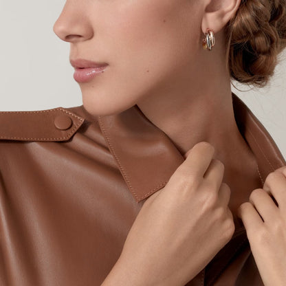 [Amore]TRINITY ON DIAMOND CLASSIC EARRINGS