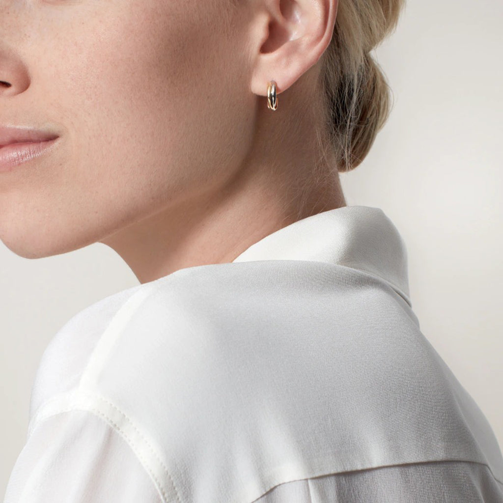 [Amore]TRINITY ON DIAMOND MINI EARRINGS