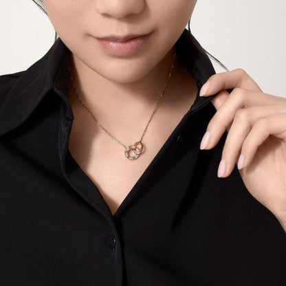 [Amore]LOVE  FULL DIAMOND PENDANT NECKLACE