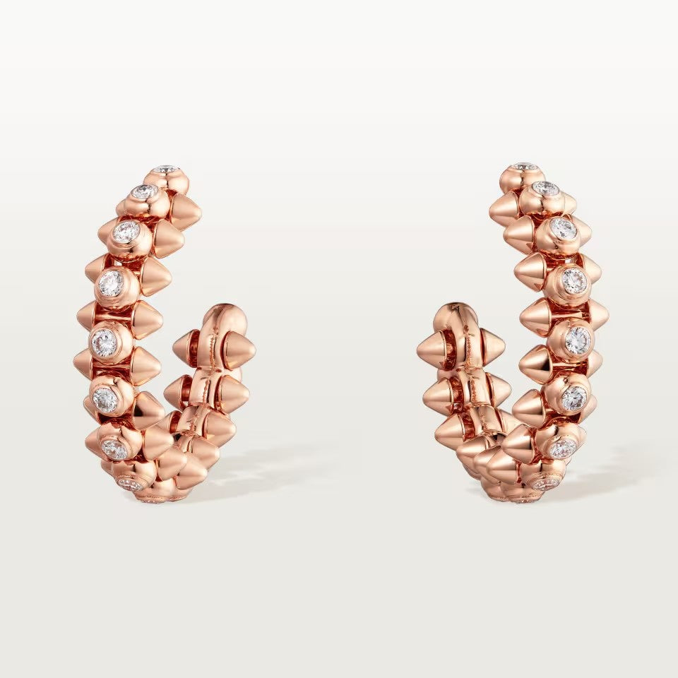 [Amore]CLASH FULL DIAMOND MEDIUM EARRINGS