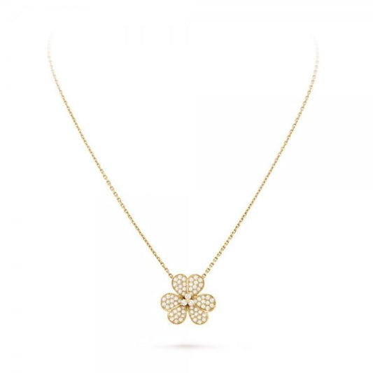 [Amore]FLOWER DIAMOND NECKLACE