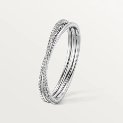 [Amore]ETINCELLE HALF-PAVED DIAMOND BRACELET