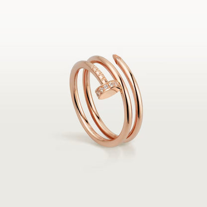 [Amore]JUSTE RING 4.8MM HALF DIAMOND