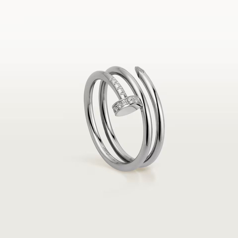 [Amore]JUSTE RING 4.8MM HALF DIAMOND