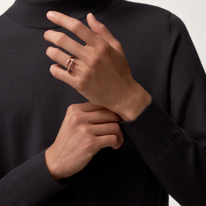 [Amore]JUSTE RING 2.6MM HALF DIAMOND