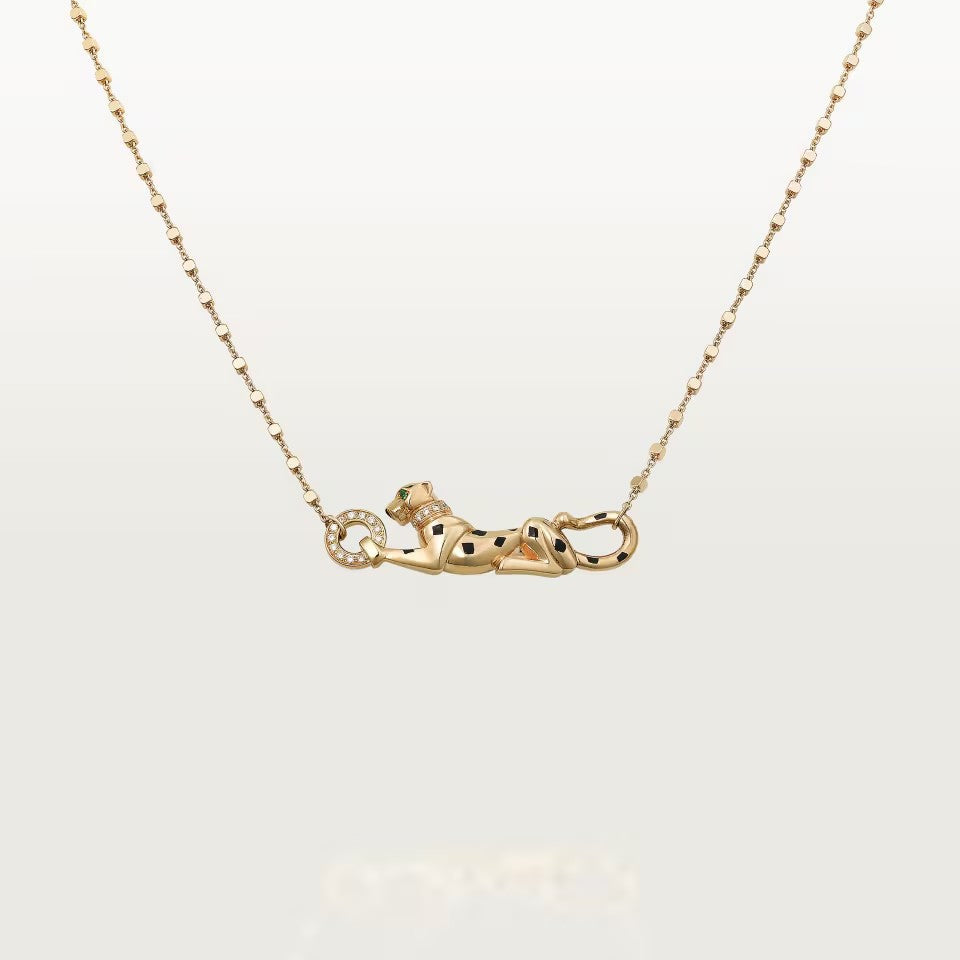 [Amore]PANTHERE FULL DIAMOND NECKLACE