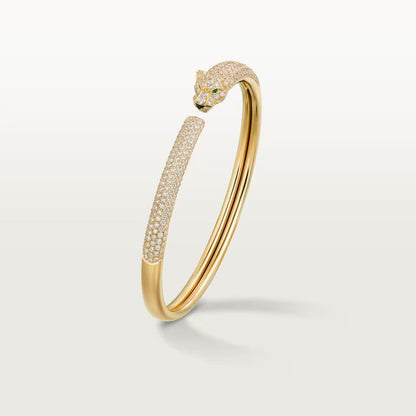 [Amore]PANTHERE FULL DIAMOND OPEN BRACELET