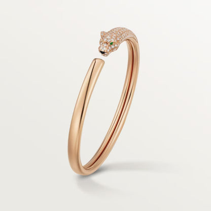 [Amore]PANTHERE HALF DIAMOND OPEN BRACELET