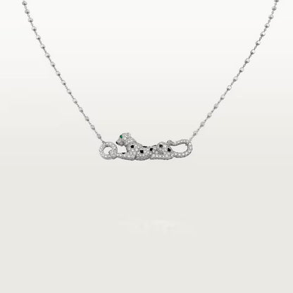 [Amore]PANTHERE PAVED DIAMOND NECKLACE