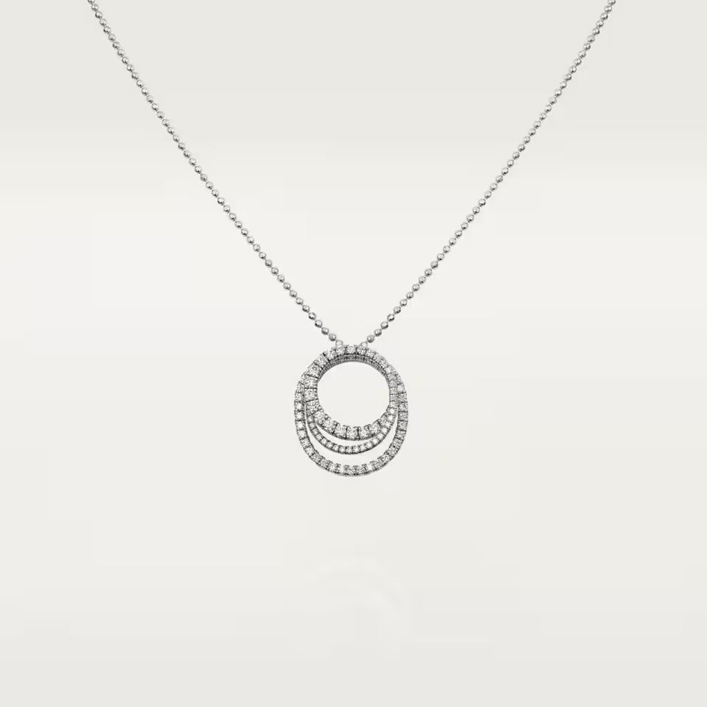 [Amore]ETINCELLE  FULL DIAMOND NECKLACE