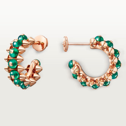 [Amore]CLASH 7.9MM AGATE CHALCEDONY EARRINGS
