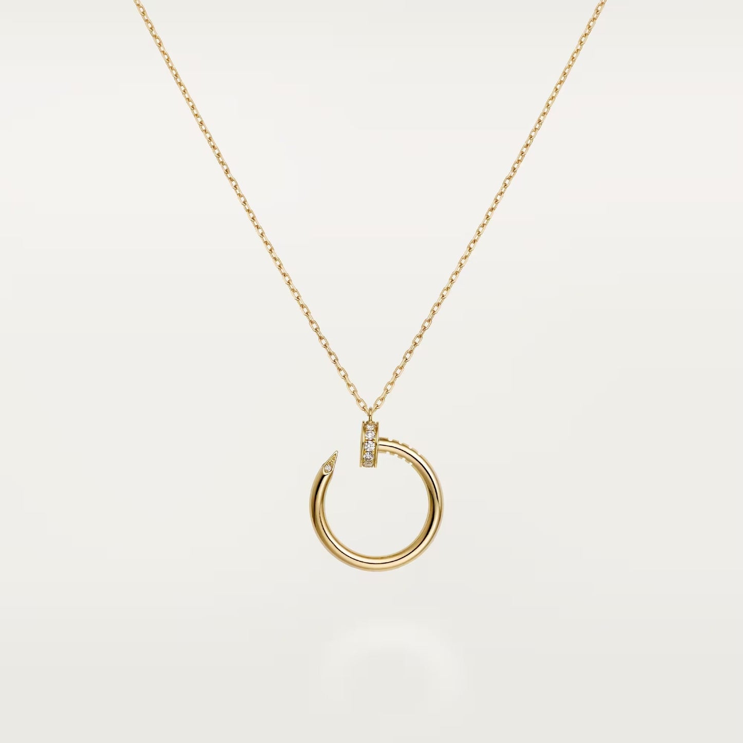 [Amore]JUSTE NECKLACE HALF DIAMOND