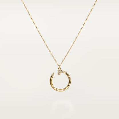 [Amore]JUSTE NECKLACE HALF DIAMOND