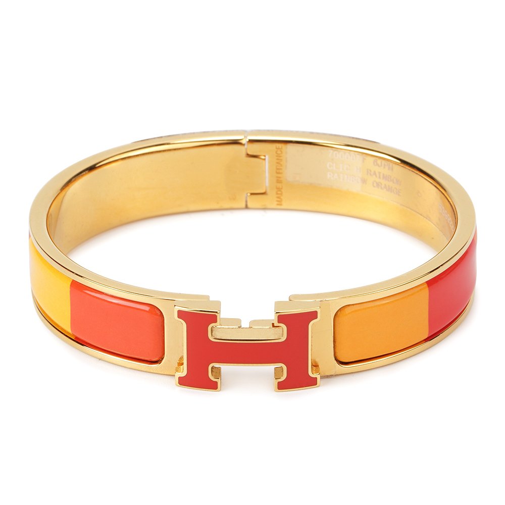[Amore]H BRACELET ORANGE RAINBOW CERAMIC