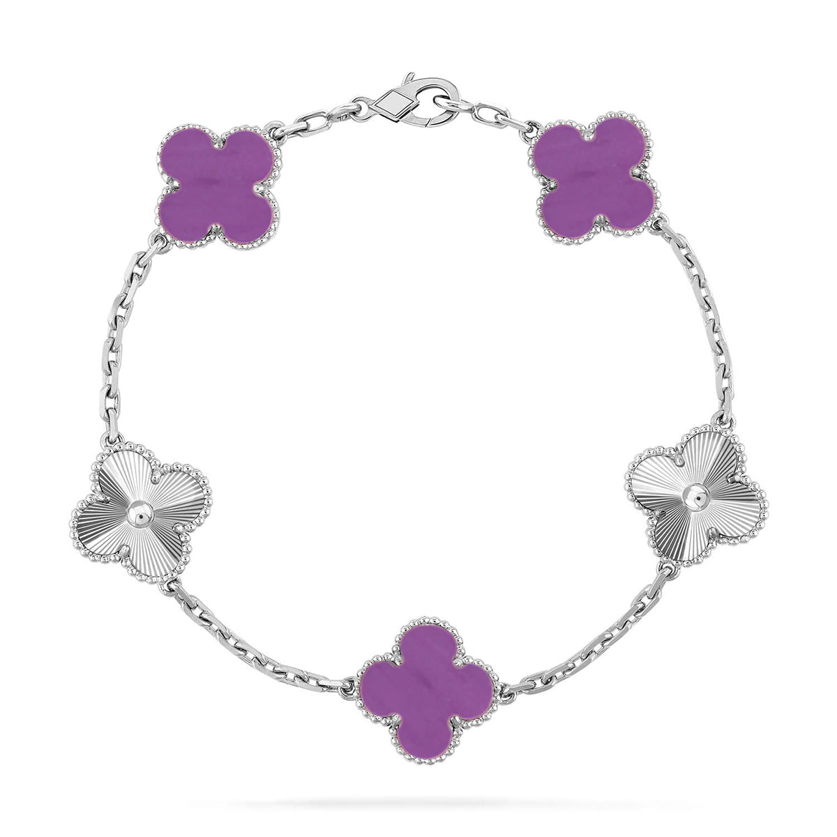 [Amore] CLOVER 5 MOTIF VIOLET BRACELET COLLECTION