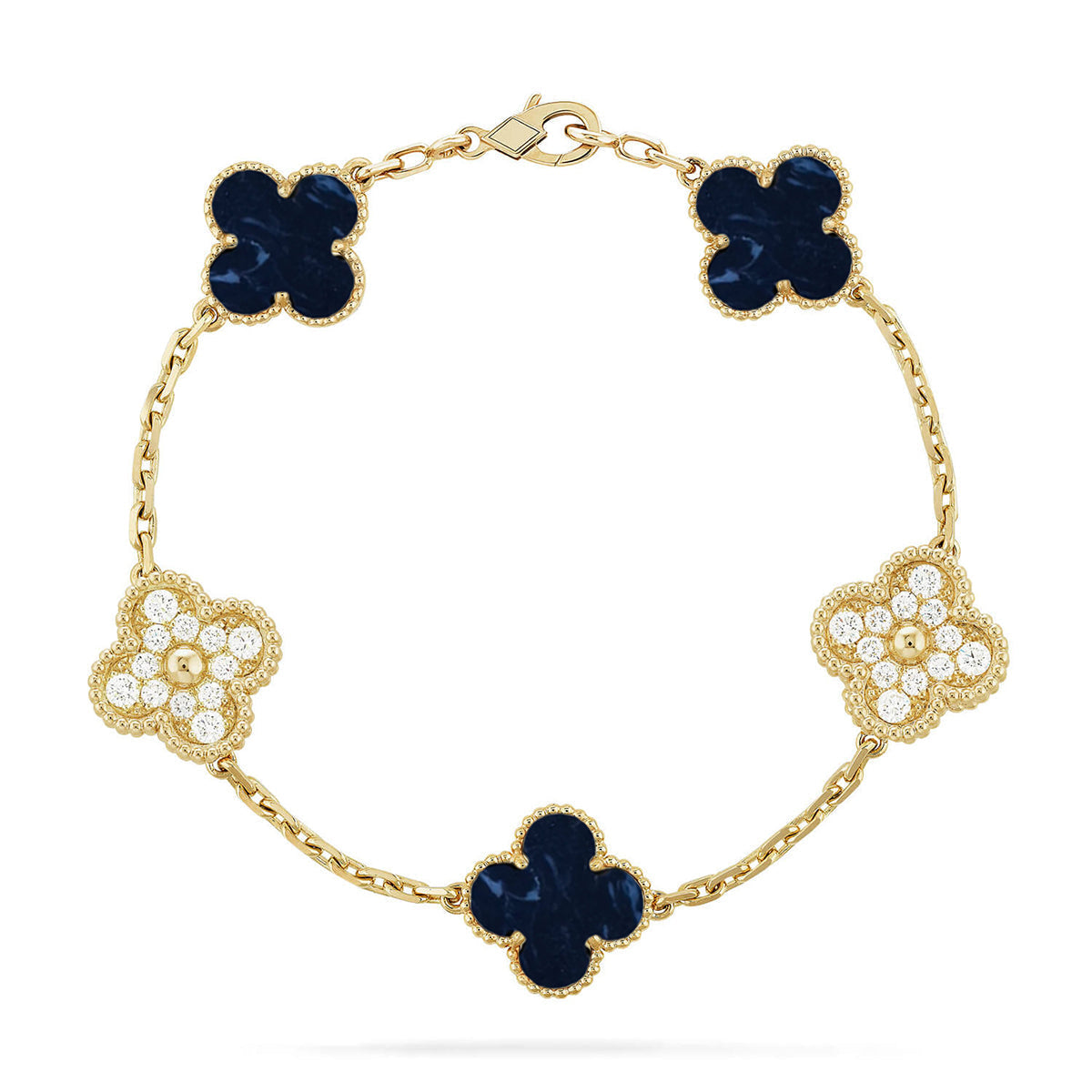 [Amore]CLOVER 5 MOTIF PIETERSITE BRACELET COLLECTION