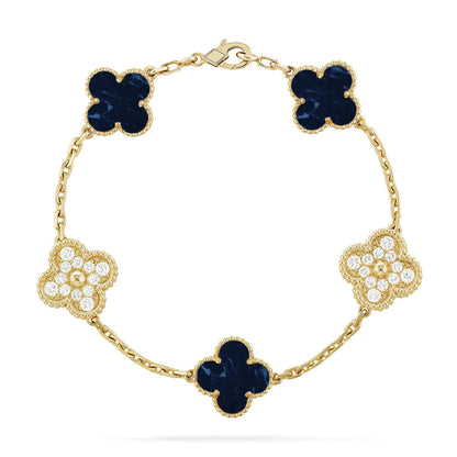 [Amore]CLOVER 5 MOTIF PIETERSITE BRACELET COLLECTION
