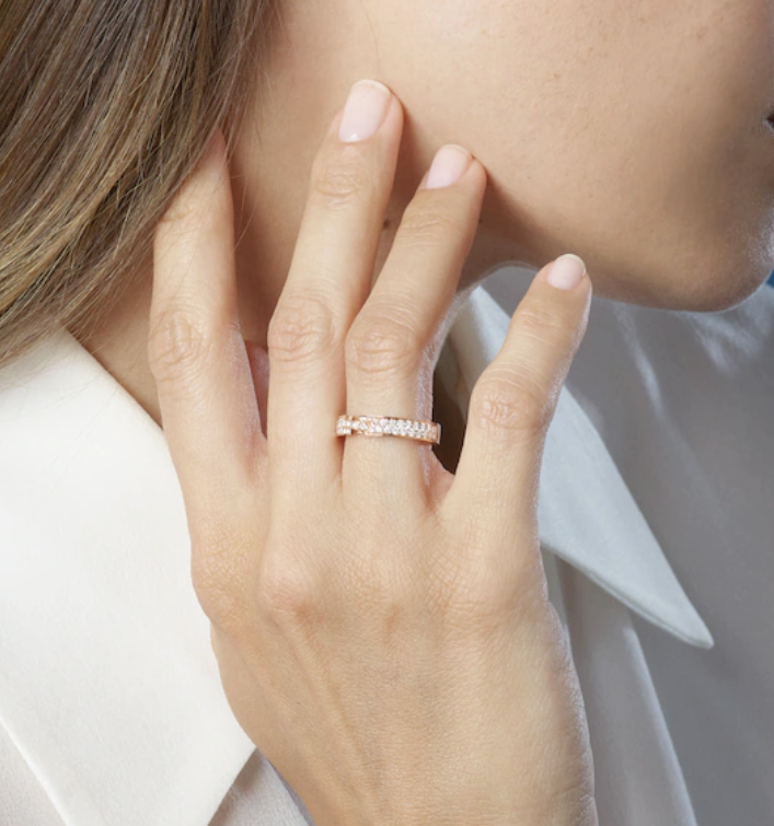 [Amore]ALLIANCE LIENS VIDENCE PAVED DIAMOND 4MM RING