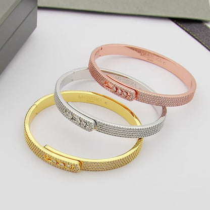 [Amore]Move Noa Full Pavé Diamond Bangle Bracelet
