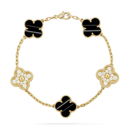 [Amore] CLOVER 5 MOTIF PULSAR STONE BRACELET COLLECTION