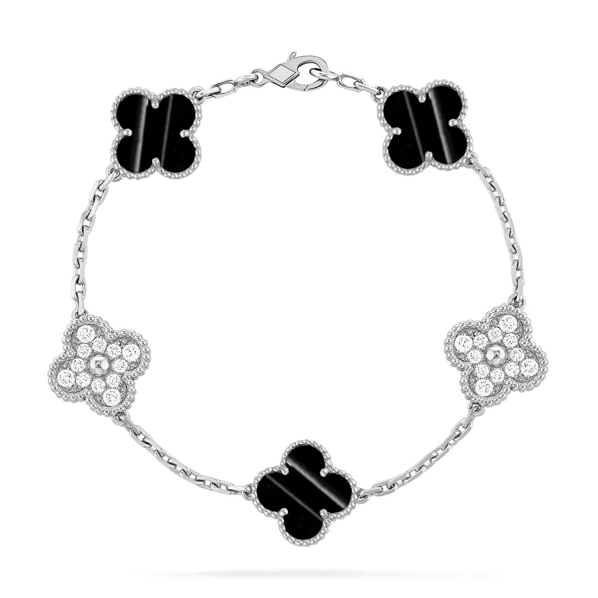 [Amore] CLOVER 5 MOTIF PULSAR STONE BRACELET COLLECTION
