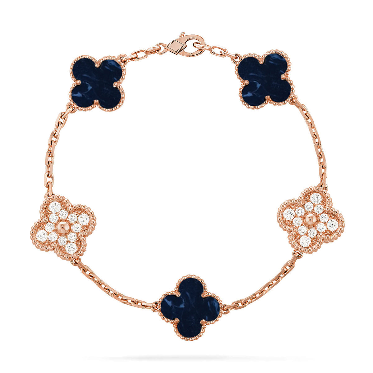[Amore]CLOVER 5 MOTIF PIETERSITE BRACELET COLLECTION