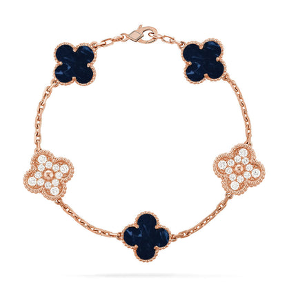 [Amore]CLOVER 5 MOTIF PIETERSITE BRACELET COLLECTION