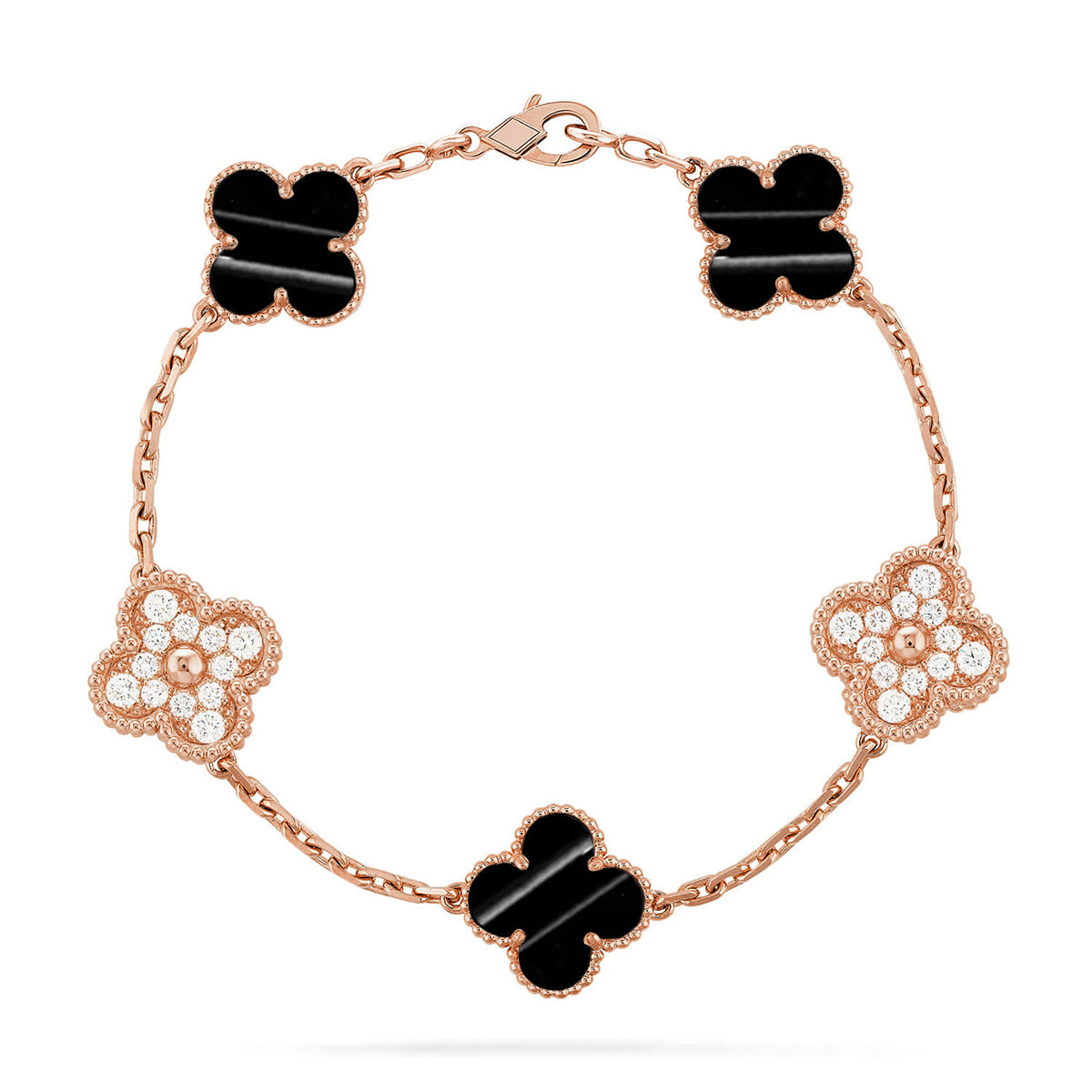 [Amore] CLOVER 5 MOTIF PULSAR STONE BRACELET COLLECTION