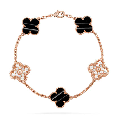 [Amore] CLOVER 5 MOTIF PULSAR STONE BRACELET COLLECTION