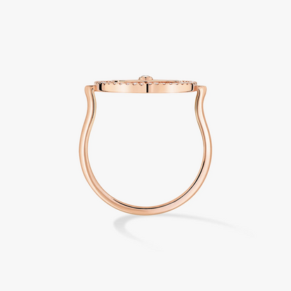 [Amore]LUCKY MOVE PINK GOLD DIAMOND RING