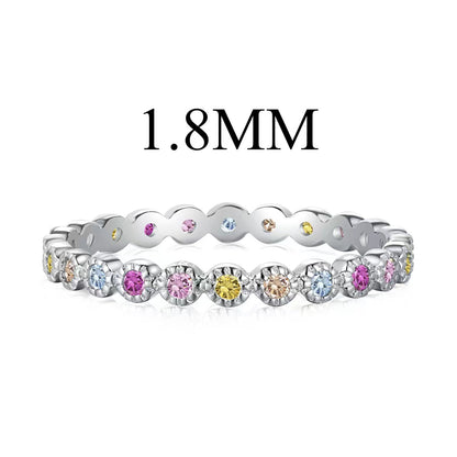 [Amore]Unique Scintillating Round Cut Daily Ring
