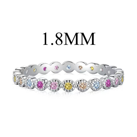 [Amore]Unique Scintillating Round Cut Daily Ring