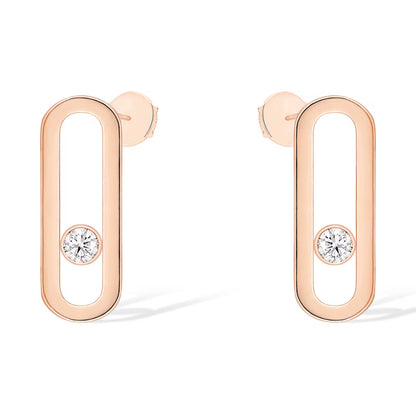 [Amore]MOVE UNO SMALL 1 DIAMOND EARRINGS