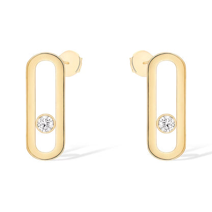 [Amore]MOVE UNO SMALL 1 DIAMOND EARRINGS