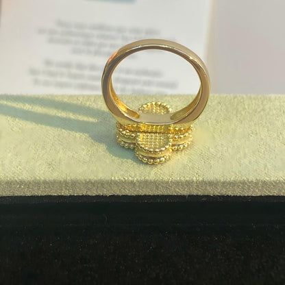 [Amore]NEW CLOVER PINK ENAMEL RINGS