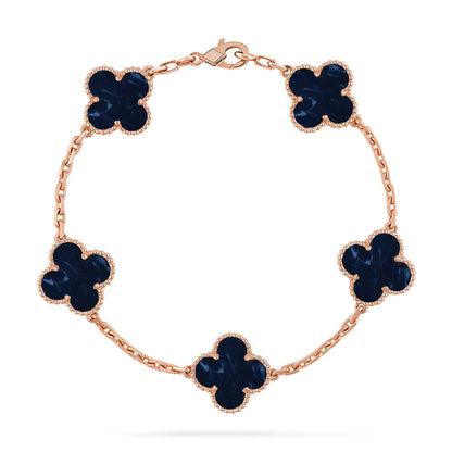 [Amore]CLOVER 5 MOTIF PIETERSITE BRACELET COLLECTION