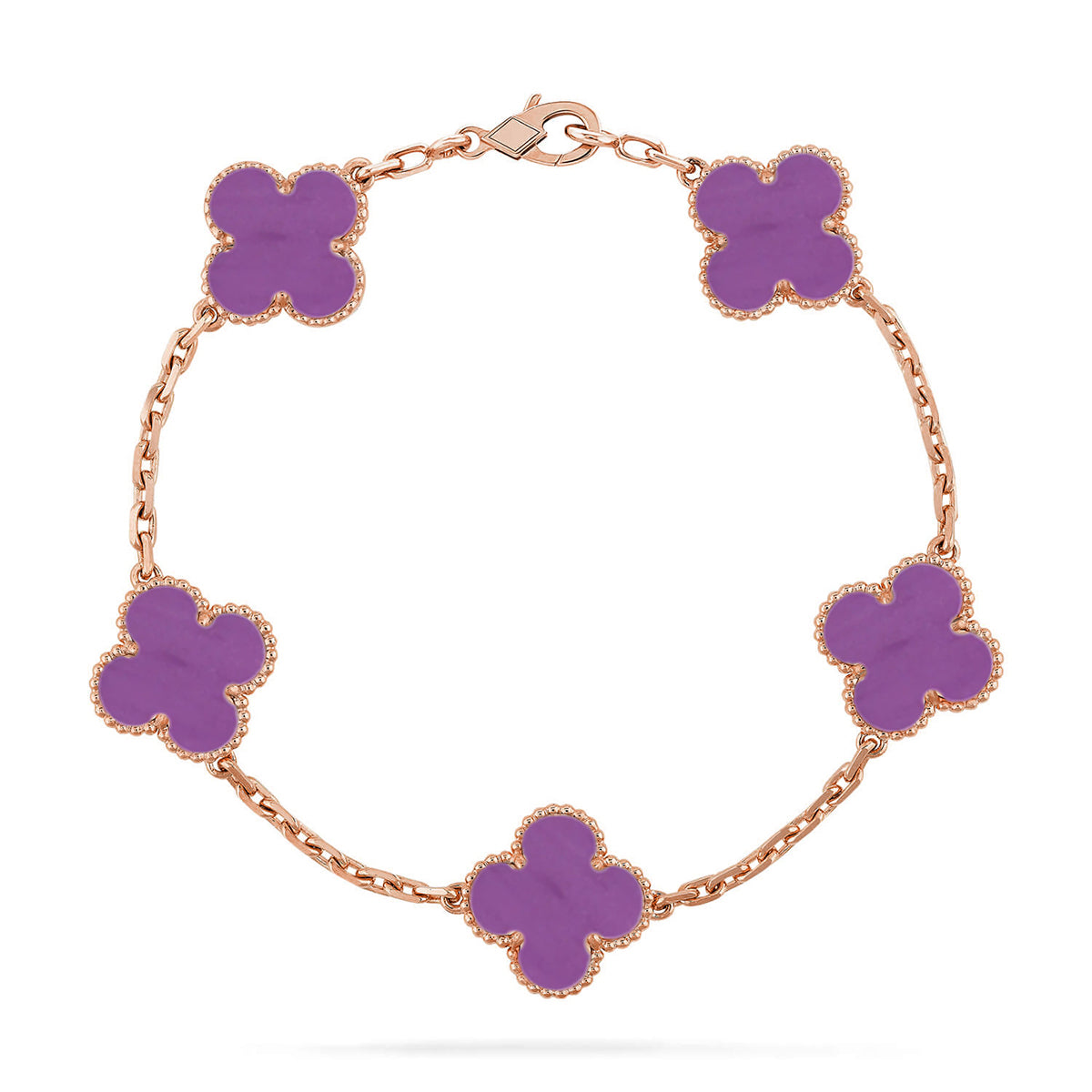 [Amore] CLOVER 5 MOTIF VIOLET BRACELET COLLECTION