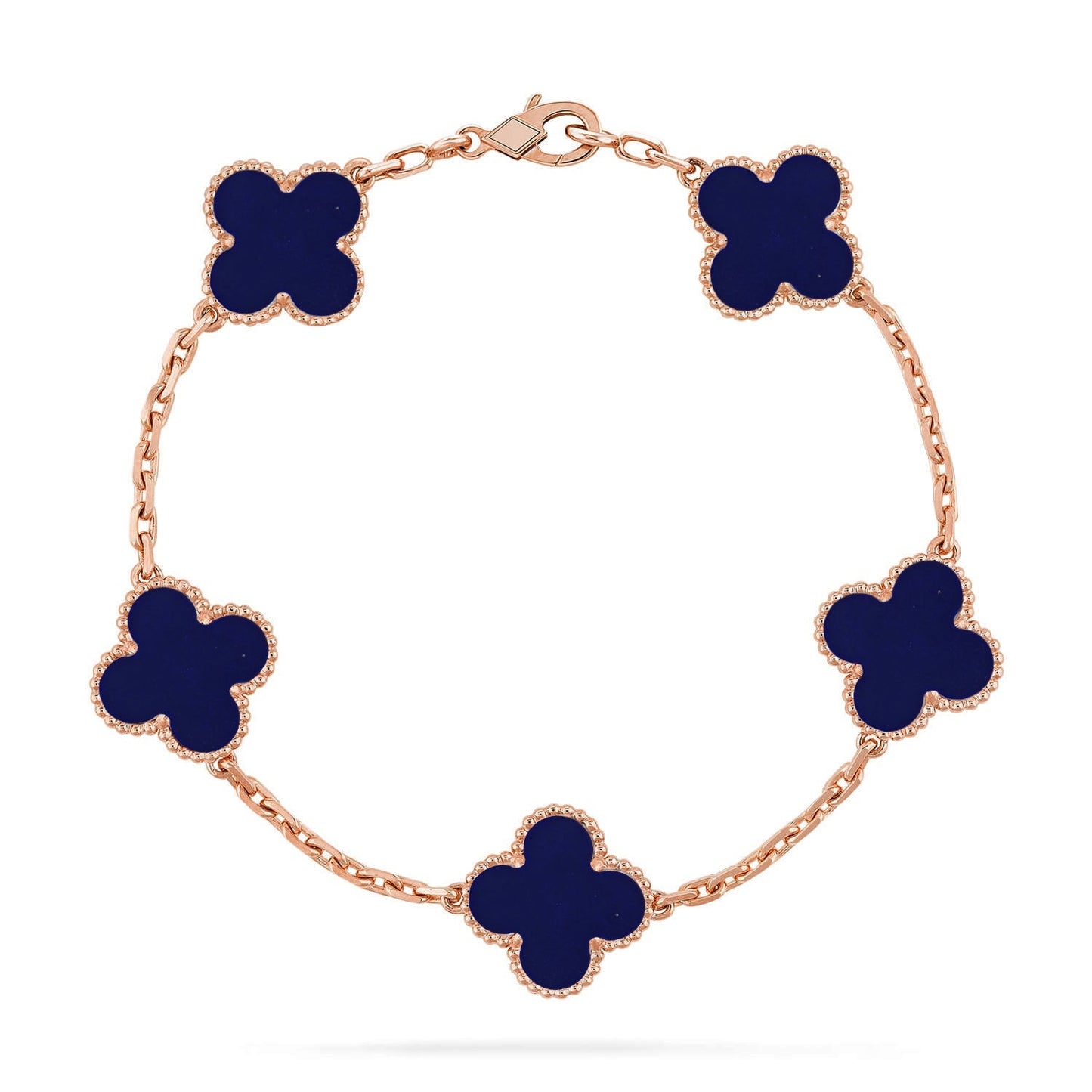 [Amore]CLOVER 5 MOTIF LAPIS LAZULI BRACELET COLLECTION
