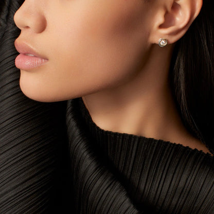 [Amore]TRINITY STUD DIAMOND EARRINGS