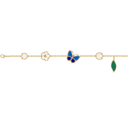 [Amore]LUCKY SPRING BUTTERFLY 5 MOTIF BRACELET