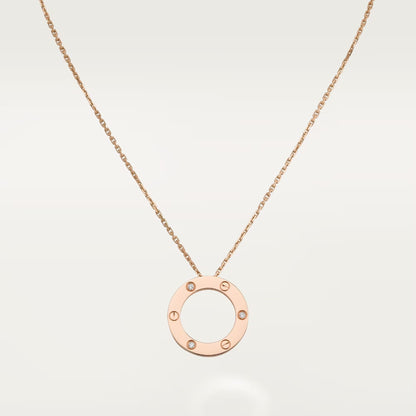 [Amore]LOVE NECKLACE 16MM 3 DIAMONDS