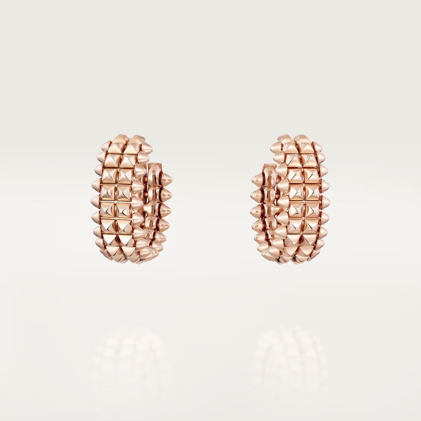 [Amore]CLASH 9.2MM DOUBLE ROW EARRINGS