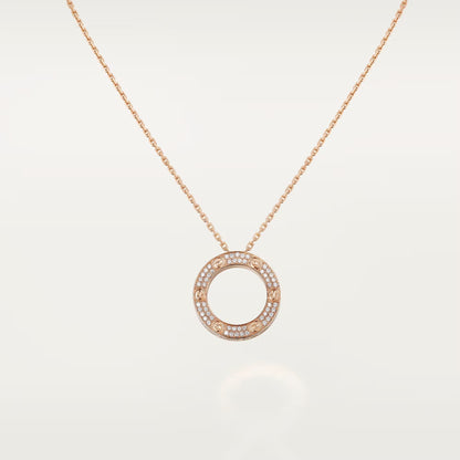 [Amore]LOVE NECKLACE 16MM  FULL DIAMOND