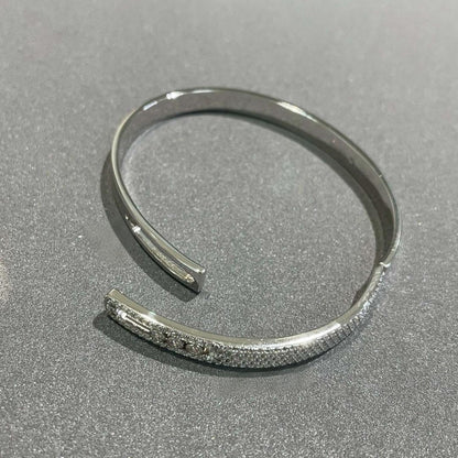 [Amore]Move Noa Rose Gold Pavé Diamond Bangle Bracelet