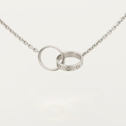 [Amore]LOVE DOUBLE RING NECKLACE
