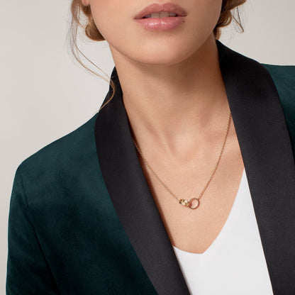 [Amore]LOVE DOUBLE RING NECKLACE